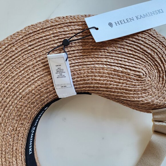 NWT Helen Kaminski Maris Raffia Visor Hat ☀️(#168) - Picture 9 of 13